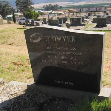 O'DWYER Peter John Paul 1891-1974