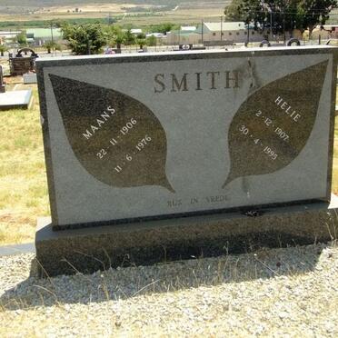 SMITH Maans 1906-1976 &amp; Helie 1907-1995