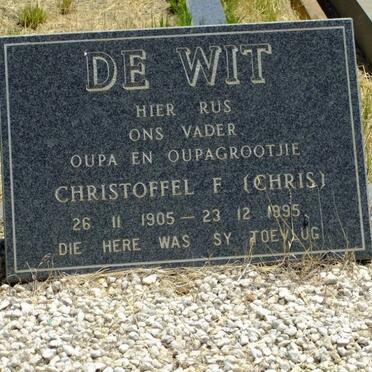 WIT Christoffel F., de 1905-1995