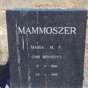 MAMMOSZER Maria M.F. nee BENNETT 1841-1919