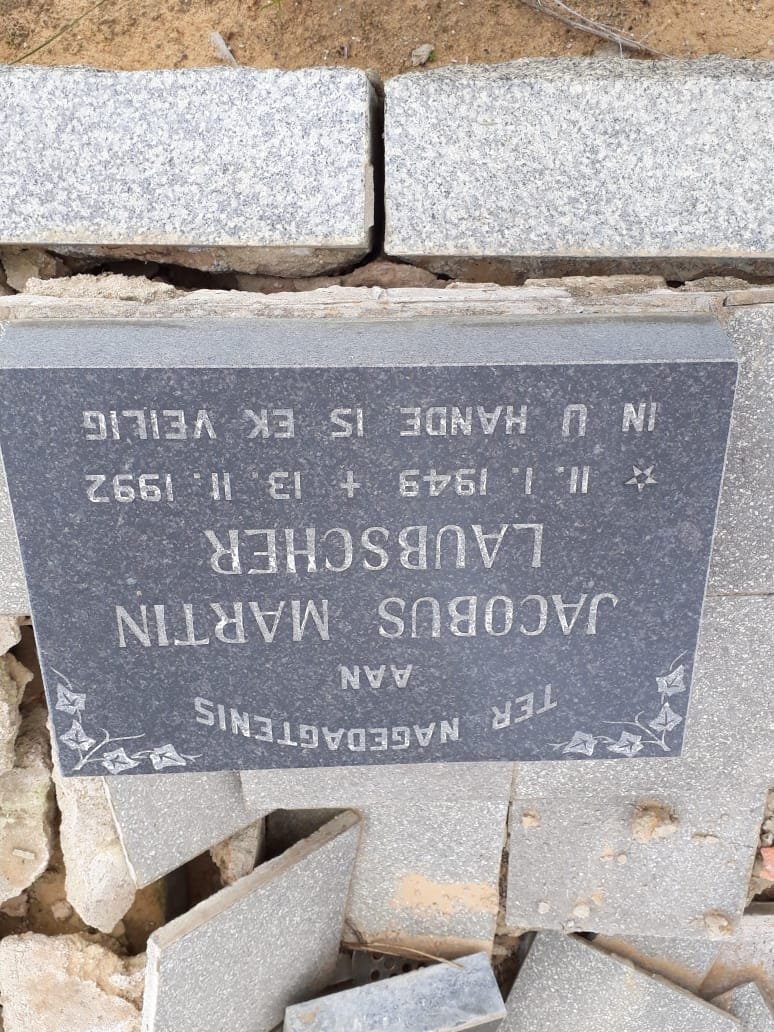 LAUBSCHER Jacobus Martin 1949-1992