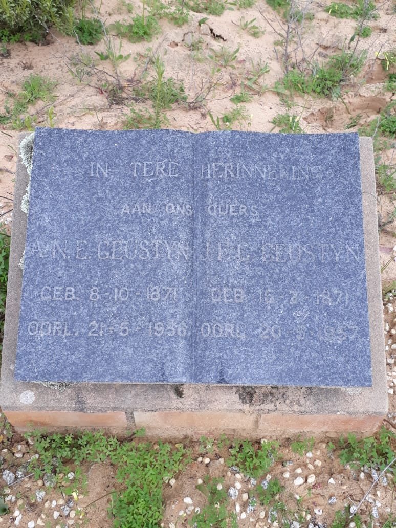 GEUSTYN A.N.E. 1871-1956 & J.F.C. 1871-1957