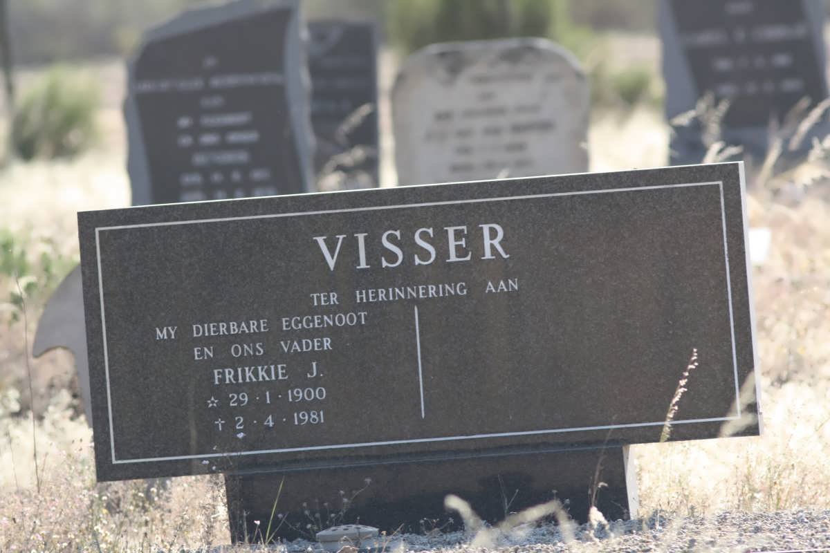 VISSER Frikkie J. 1900-1981