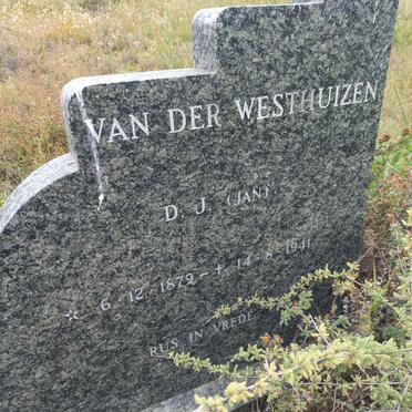 WESTHUIZEN D.J., van der 1879-1941