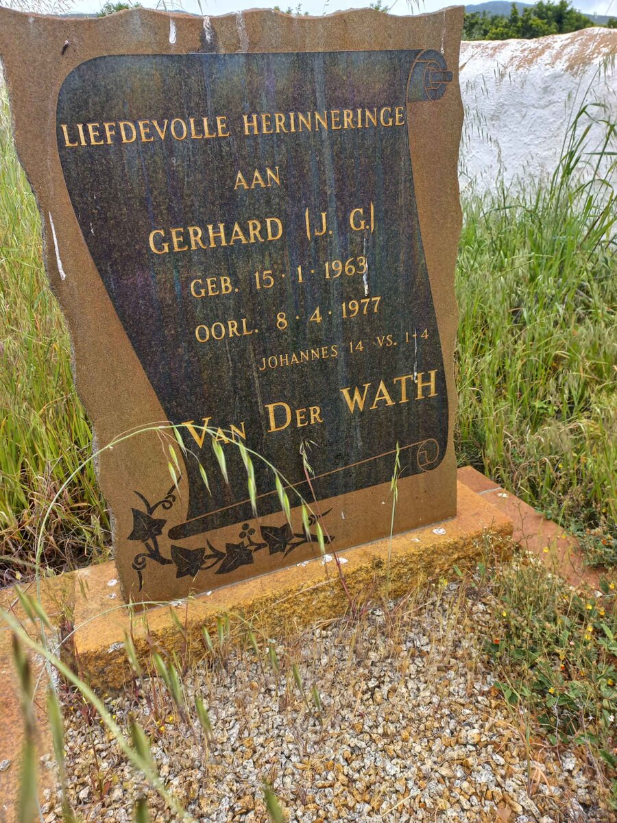 WATH J.G., van der 1963-1977