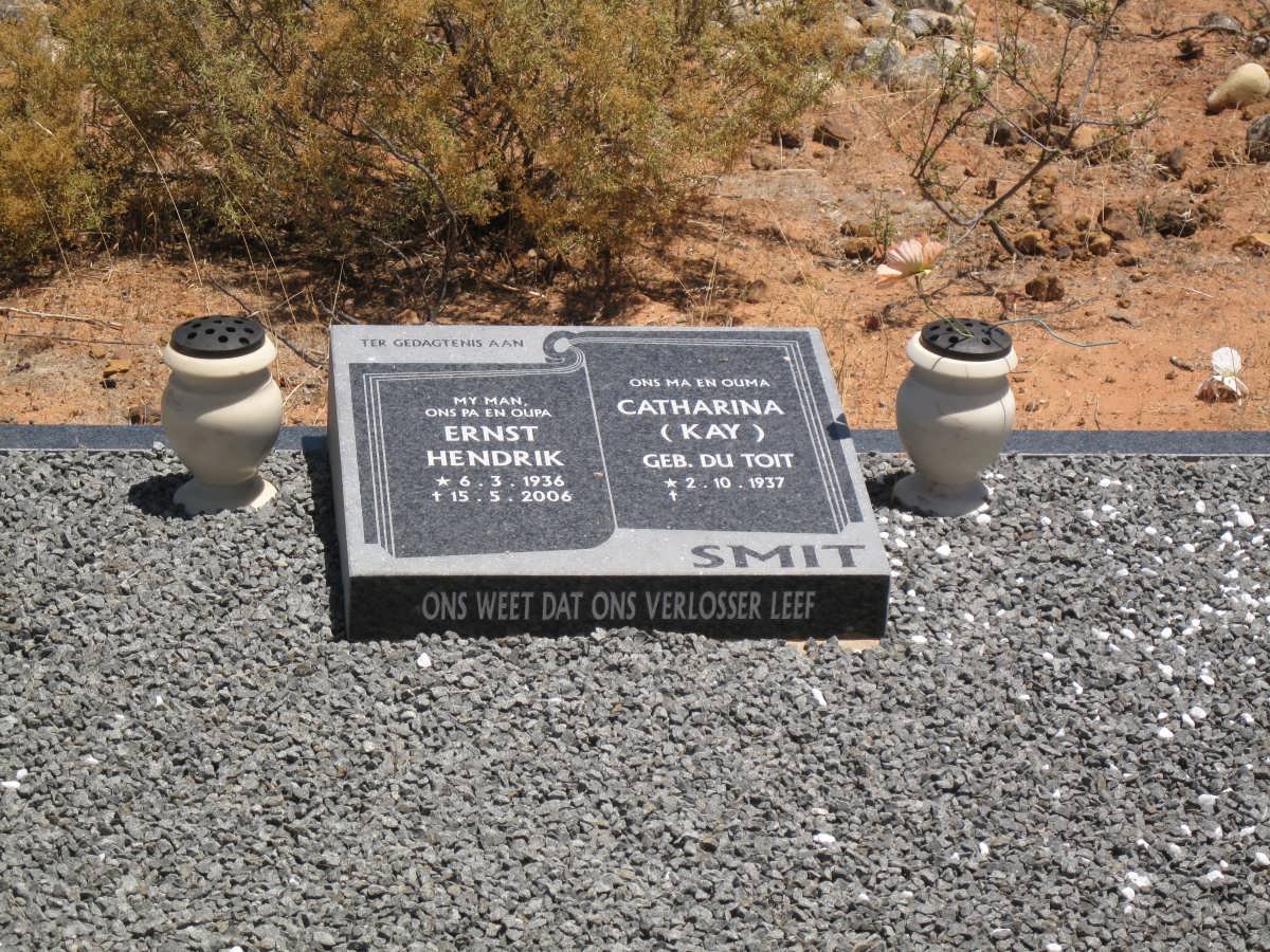 SMIT Ernst Hendrik 1936-2006 & Catharina DU TOIT 1937-