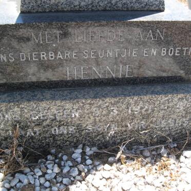 BURGER Hennie 19??-