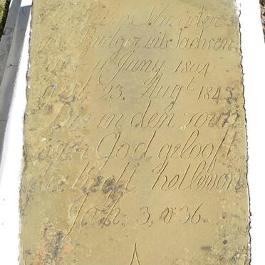 SCHRODER F. Wilhelm 1804-1845