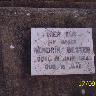 BESTER Hendrik -1914
