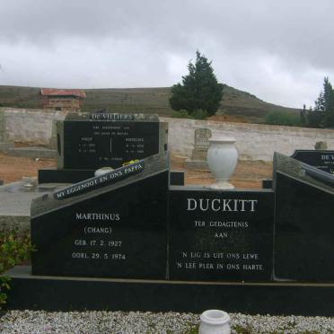DUCKITT Marthinus 1927-1974