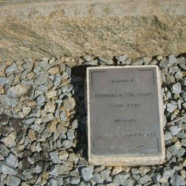 DUCKITT Ferdinand Alston 1905-1977 &amp; Cornelia ?? 1910-2003
