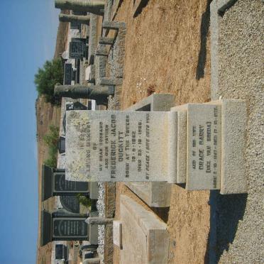 DUCKITT Frederick Jacob 1882-1968 &amp; Grace Barry VAN BREDA 1887-1975