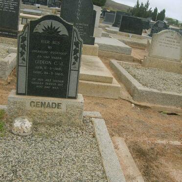 GENADE Gideon C.J. 1921-1955