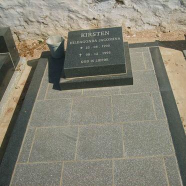 KIRSTEN Hildagonda Jacomina 1905-1995