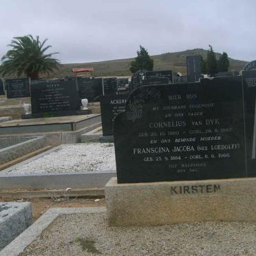 KIRSTEN Cornelius Van Dyk 1880-1960 &amp; Franscina Jacoba LOEDOLFF 1884-1966