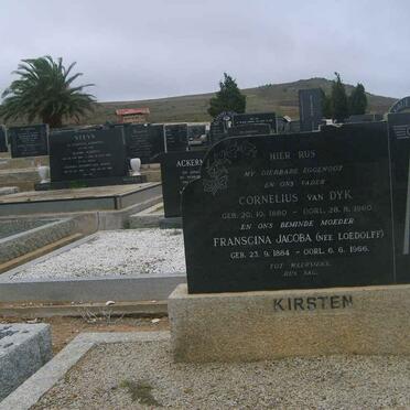KIRSTEN Cornelius Van Dyk 1880-1960 &amp; Franscina Jacoba LOEDOLFF 1884-1966