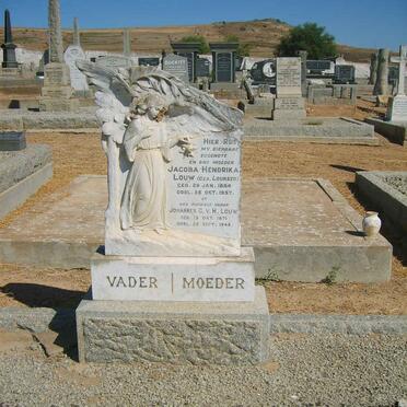 LOUW Johannes C. V.H. 1871-1940 &amp; Jacoba Hendrika LOUBSER 1884-1937