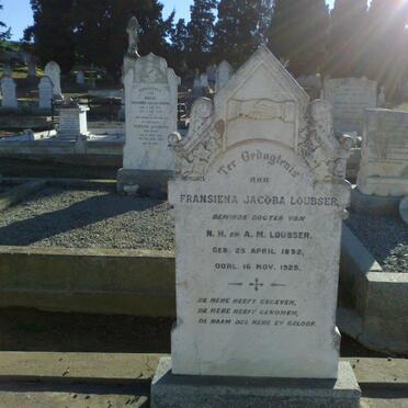 LOUBSER Fransiena Jacoba 1892-1925