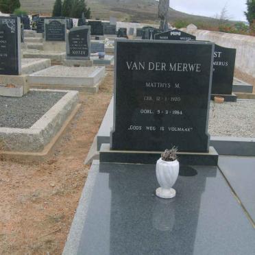 MERWE Matthys M., van der 1920-1984