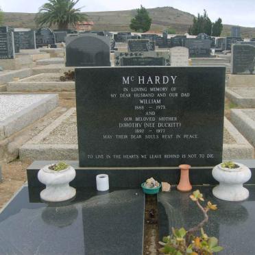 McHARDY William 1888-1973 &amp; Dorothy DUCKITT 1892-1977