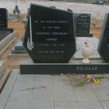 PIENAAR Johannes Christiaan 1901-1977
