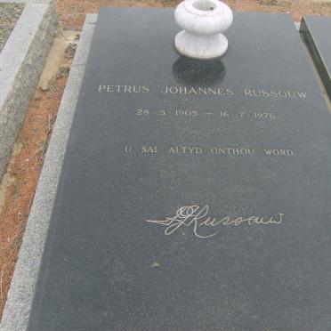 RUSSOUW Petrus Johannes 1905-1976