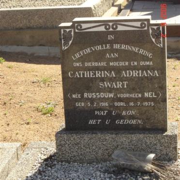 SWART Catharina Adriana, voorheen NEL nee RUSSOUW 1916-1975