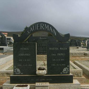 SAUERMAN Petrus Johannes 1883-1964 &amp; Martha Maria PRINS 1889-1964