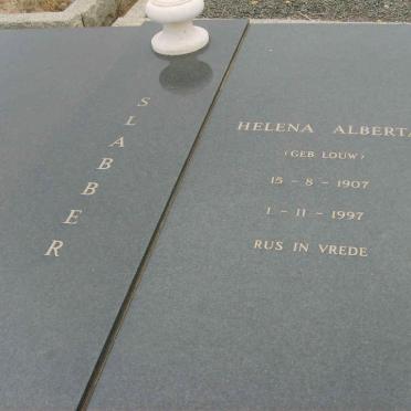 SLABBER Helena Alberta nee LOUW 1907-1997