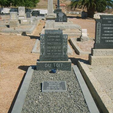 TOIT Matthys Michielse, du 1880-1965 :: DU TOIT Matthys Michielse 1924-1991