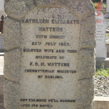 WATTERS Kathleen Elizabeth -1923