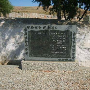 WIESE Huibrecht Alna nee VAN DER MERWE 1943-1978