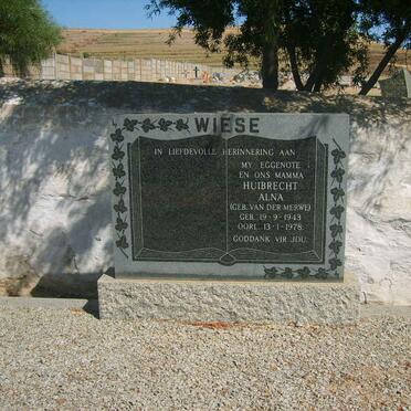 WIESE Huibrecht Alna nee VAN DER MERWE 1943-1978