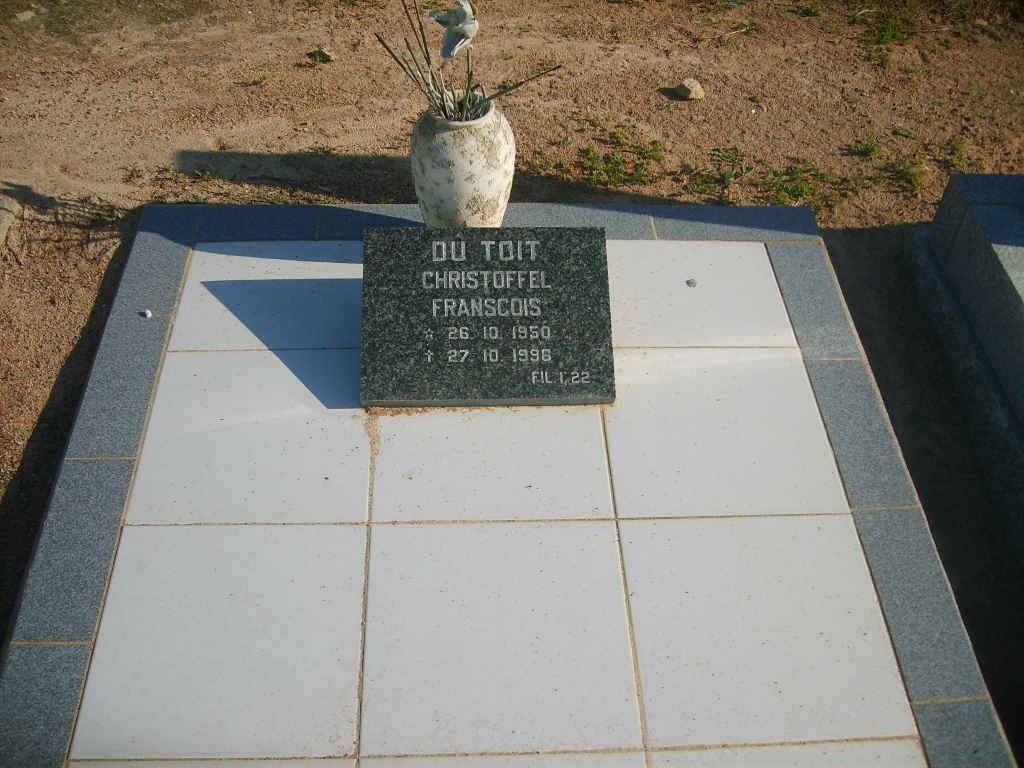 TOIT Christoffel Franscois, du 1950-1996
