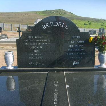 BREDELL Anton W. 1935-1995 :: BREDELL Peter Stephanus 1959-2007