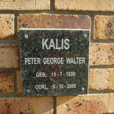 KALIS Peter George Walter 1930-2000