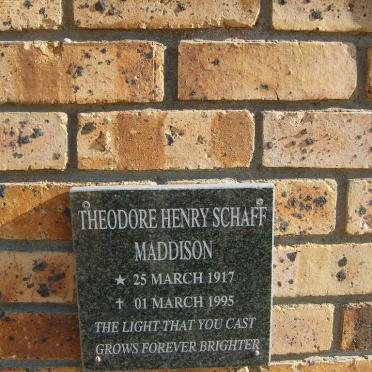 MADDISON Theodore Henry Schaff 1917-1995