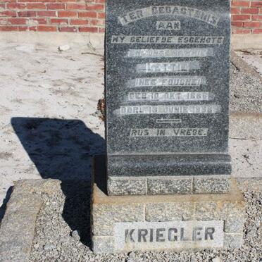 KRIEGLER Lettie nee FOUCHE 1886-1958