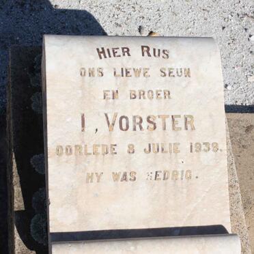 VORSTER I. -1939