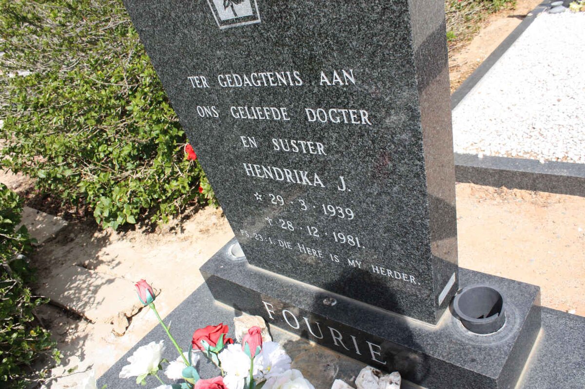 FOURIE Hendrika J. 1939-1981