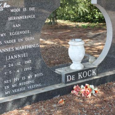 KOCK Johannes Marthinus, de 1917-1992