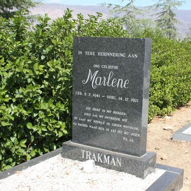 TRAKMAN Marlene 1941-1971