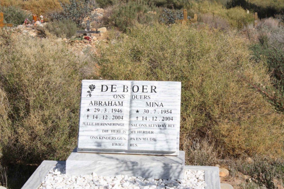 BOER Abraham, de 1946-2004 & Mina 1954-2004