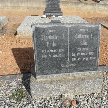 BOTHA Christoffel J. 1878-1953 &amp; Catharina E. DELPORT 1878-1962