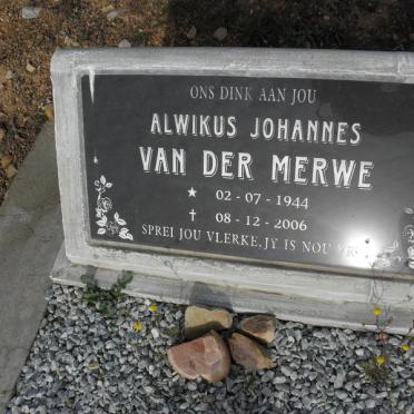 MERWE Alwikus Johannes, van der 1944-2006