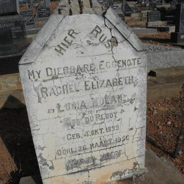 NOLAN Rachel Elizabeth Lucia nee DU PLOOY 1899-1956