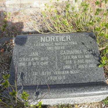 NORTIER Jan 1876-1948 &amp; Catharina VAN DER WATT 1885-1962