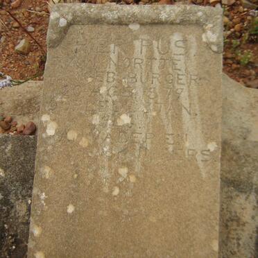 NORTJE ? nee BURGER 1879-