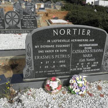 NORTIER Erasmus Petrus 1902-1976 &amp; Catharina Susanna Maria NORTIER 1918-2001