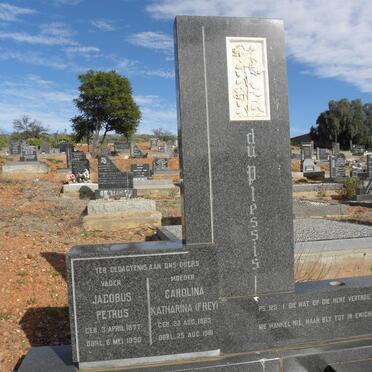 PLESSIS Jacobus Petrus, du 1877-1950 &amp; Carolina Katharina FREY 1883-1981